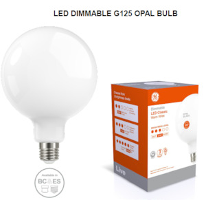 Led Lamps: G125 Lamp Led B22 Base Opal