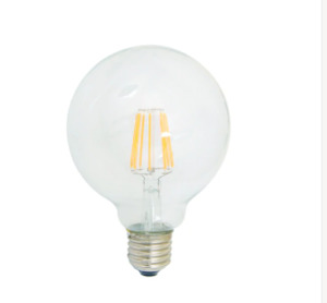 Led Lamps: G95 Lamp Led E27 Base Clear Dimmable