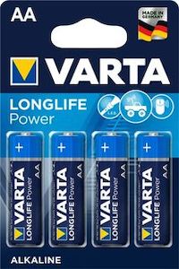 Batteries: Battery Varta AA 4 Pack Alkaline