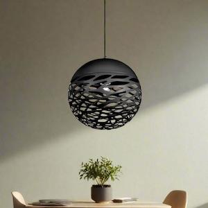 Farina Ball Pendant Light E27 in Black/Bronze/White Telbix Lighting - FARINA PEB30