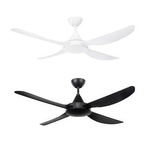 48" Vector DC Ceiling Fan White, Black 22687/XX Brilliant Lighting