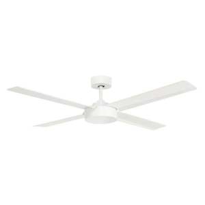 52" (1320mm) Laguna AC Ceiling Fan With ABS 4-Blades in White or Black