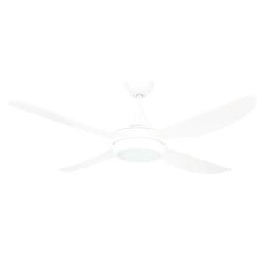 48" (1220mm) Vector-II AC Ceiling Fan & LED Light With ABS Blades in White