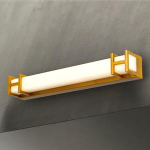 Gilson 40 LED Vanity Light in Antique Gold, Black or Chrome