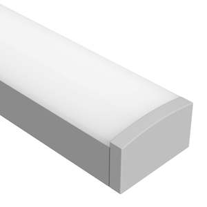 Led Profiles: 8mm x 6mm LED Channel 650 Micro Surface Mounted Profile in Silver