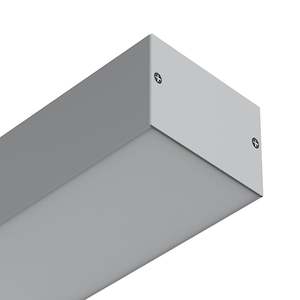 60mm x 38mm LED Channel 670 Large Surface Mount/Suspended Profile in Silver