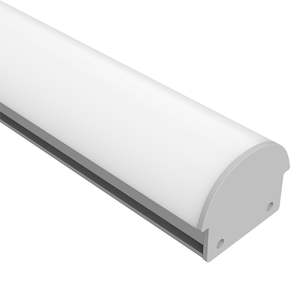 16mm x 15mm LED Channel 330 Surface Mount Profile in Silver