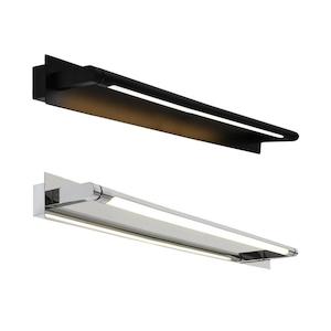 Coral LED Vanity Light Large 16w in Black or Chrome