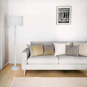 Carter Floor Lamp 1Lt in Matt White