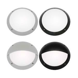 Torquay Bunker Light in Eyelid/Plain Style in Black/White Colour Cougar Lighting