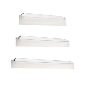 Gamma LED Vanity Light Chrome Dimmable in 12w/16w/20w Cougar Lighting