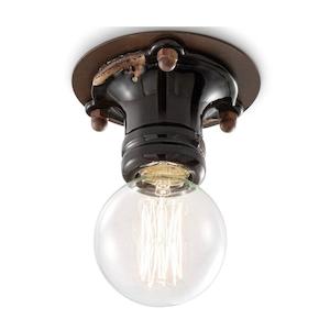 Pipes Ceiling Light 53w in Vintage Black