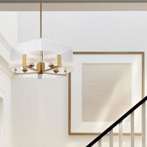 Chrome Pendant Light: Pelion Pendant Light 5Lt in Antique Gold or Chrome