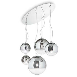 Mapa Fade Pendant Light 5Lt in Chrome