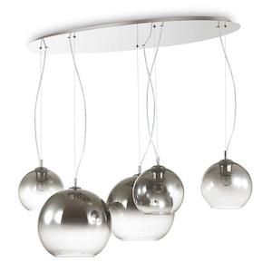 Nemo Plus Pendant Light 5Lt in Shaded Chrome