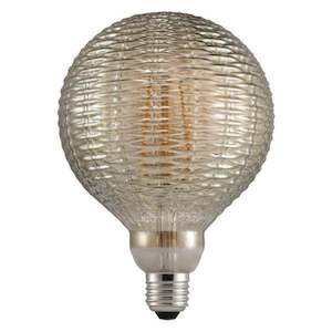 Avra Bamboo LED Globe 2w in Smoked Glass