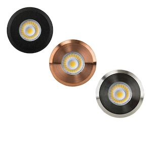 Mini Ollo LED Step or inground Light in Black, Copper or 316 Stainless Steel Hav…