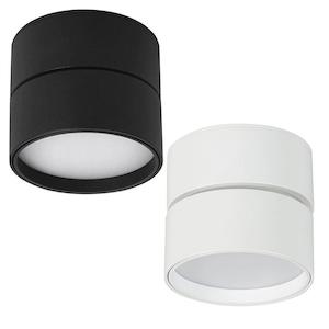 Surface Mounted LED Downlight Tri-Colour 12w in Black or White