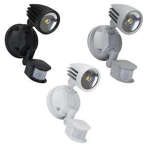 MURO-15S Outdoor LED Single Spotlight w/ Sensor 15W Domus Lighting - 25016, 25017, 25018