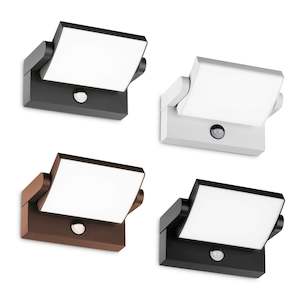 Swipe Outdoor LED Wall Light in Anthracite, White, Coffee or Black w/ Sensor