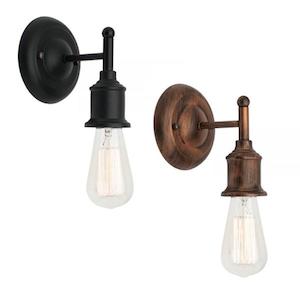 Up or Down 40w E27 Wall Light in Antique Bronze or Black