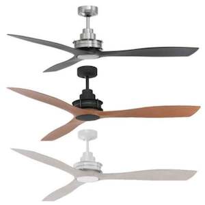 56" (1420mm) Clarence AC Ceiling Fan Only w/ ABS Blade in Chrome/Bronze/White