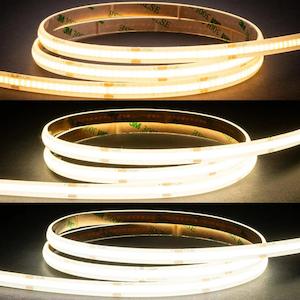 Led Strip Lighting Led Profiles: Viper COB 10w Per Metre 5m LED Strip kit 3000k Havit Lighting VPR9763IP54-320-5M