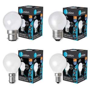 Pearl Fancy Round LED Globes 4w 2700k/6500k Dimmable in Pearl