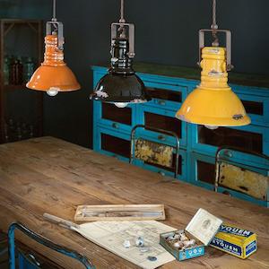 Industrial Bracket Pendant Light Small/Large in Different Colours