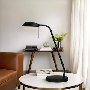 Timo LED Desk Lamp Matt Black or Brushed Chrome