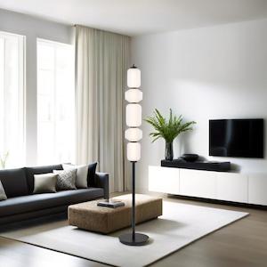 Torso LED Floor Lamp 26w in Black or Brass