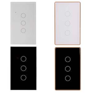 Wifi Three Gang White Wall Switch Havit Lighting - HV9110-3