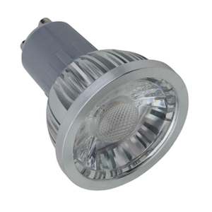 Gu10 Globes: Boss LED Globe GU10 6w 60° COB Facetted Reflector in 3000k or 5000k Martec Lighting - MBGU306, MBGU506