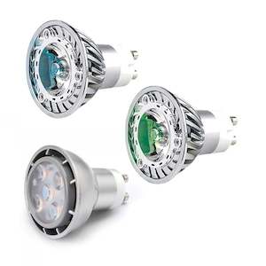 High Power LED Globe GU10 3w/6w in Blue/Green/White Superlux Lighting - GU10-HPLED