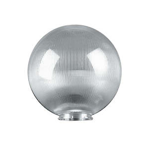 Outdoor Prismatic Twistlock Globes 200mm/250mm in Clear Superlux Lighting - D328-CL, D309-CL