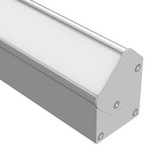 25mm x 35mm LED Channel 750 Surface Mount Profile in Silver