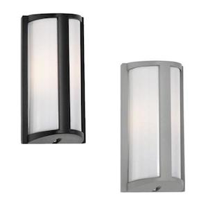 Regina Outdoor Wall Light 40w in Black or Silver Cougar Lighting