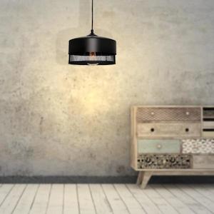 Industrial Lights: Galahad Pendant Light Black Available in 3 Sizes Cougar Lighting