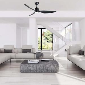 50" Genoa Smart WIFI DC Ceiling Fan Black, White With Light MGDC1333 Martec Lighting