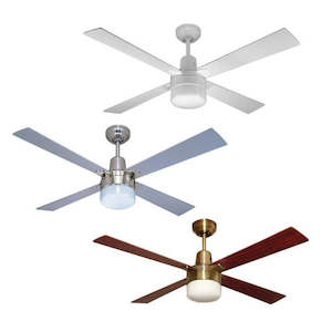 Alpha 48" 1200mm AC Ceiling Fan With Clipper Light Martec Lighting - CFW124C, CF…