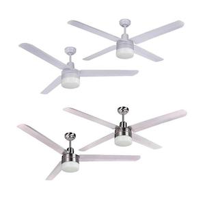 DISC - Trisera Ceiling Fan With Clipper Light Interchangeable 3 or 4 Blade 48"/5…