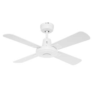 Swift Ceiling Fan 36" (900mm) Timber in White Mercator Lighting - PL-FC010098WH