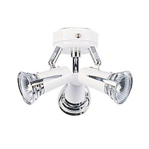 Hopper Spot Light, Fan Light White 240V GU10 WH/BC/BK Oriel Lighting OL58148/3