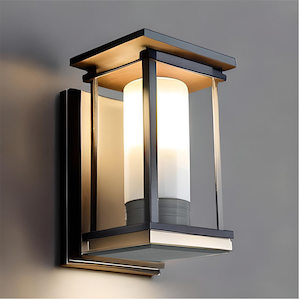 Norwich Outdoor Wall Light Metal Black/Bronze IP44