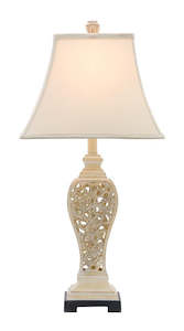 Scarborough Table Lamp E27 Cream Wash Base & Shade Cougar Lighting