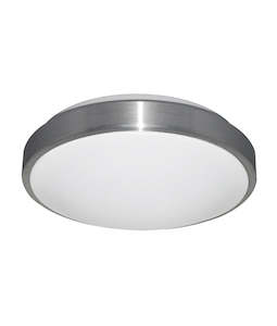 LED Oyster Light 14W Round Brushed Aluminium Trim 3000K/5000K CLA Lighting - PL-…