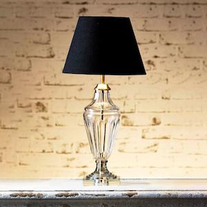 North Gate Glass Table Lamp 1x40w B22 Emac & Lawton Lighting - ELPM16585