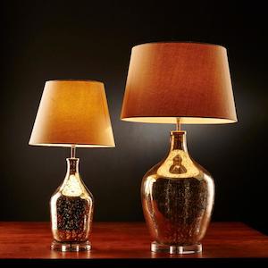 Fortuna Table Lamp 1x40w B22 in Small or Large Emac & Lawton Lighting - ELANK330…