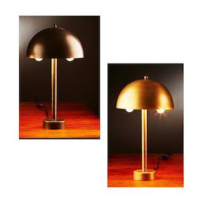 Parker Table Lamp 1x40w E27 in Zinc or Brass Base Emac & Lawton Lighting - ELZS6…