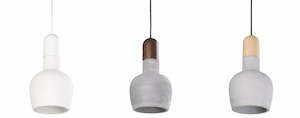 HENGE Range 4,5 Or 6 Pendant Light Wood And Concrete CLA Lighting - PL-HENGE